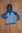 Leela Cotton Wendekapuzenshirt blau/weiß